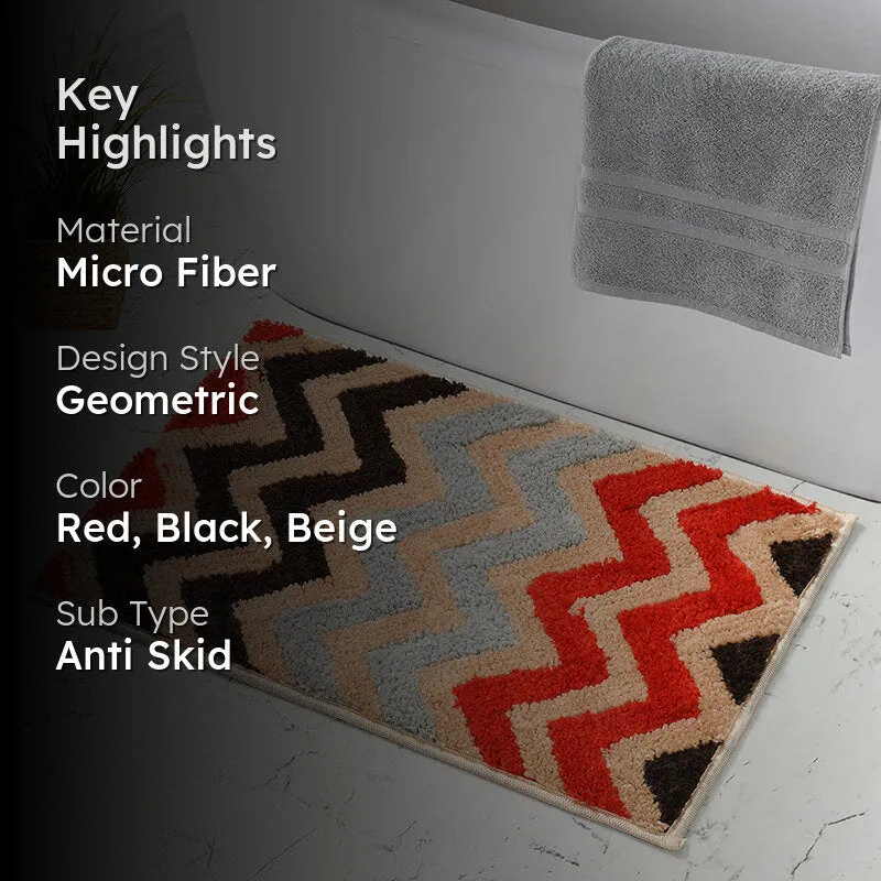 Striava Microfiber Bath Mat - Red media 2