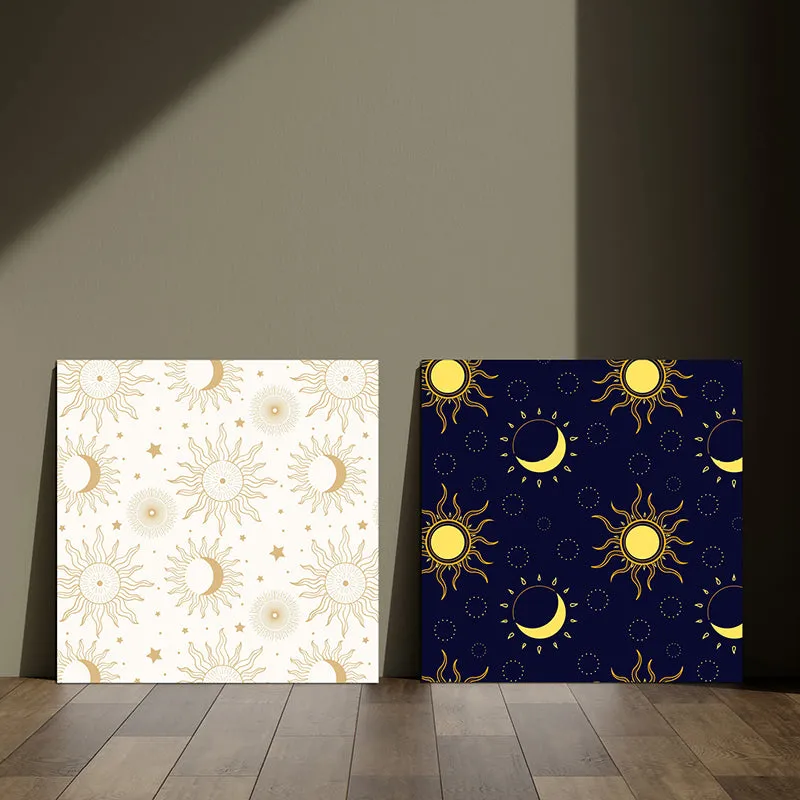 Day & Night Canvas Wall Art - Set Of Two media 7
