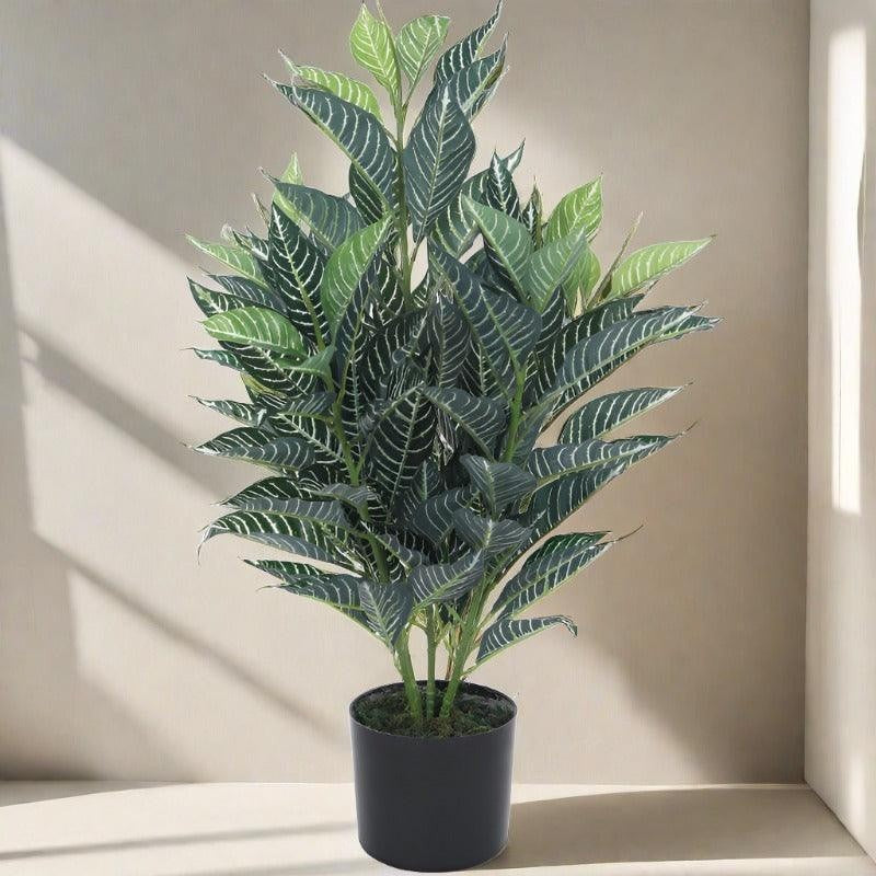 Faux Quercus Plant With Black Plastic Pot - 2.79 ft media 4