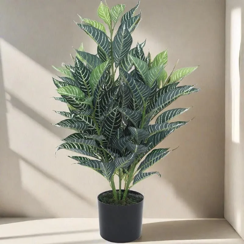 Faux Quercus Plant With Black Plastic Pot - 2.79 ft media 4
