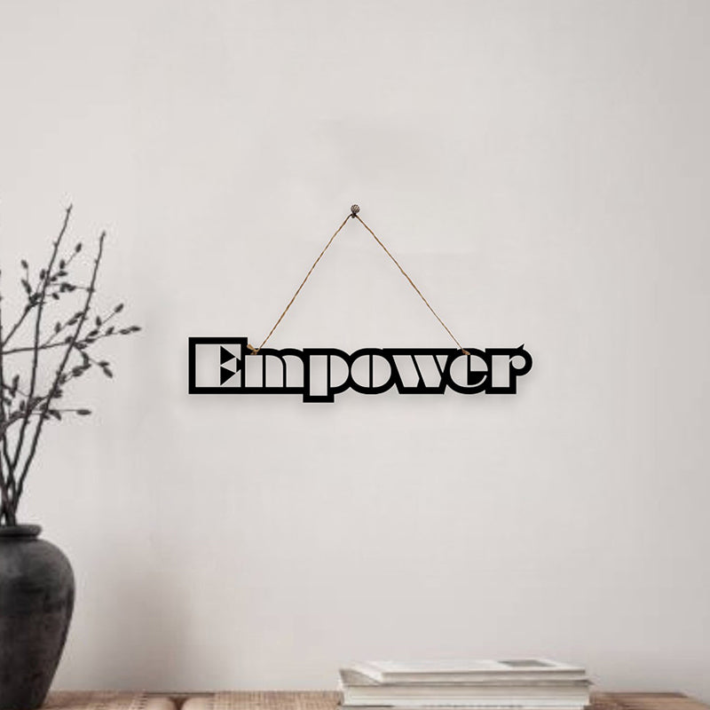 Empower Mild Steel Wall Accent