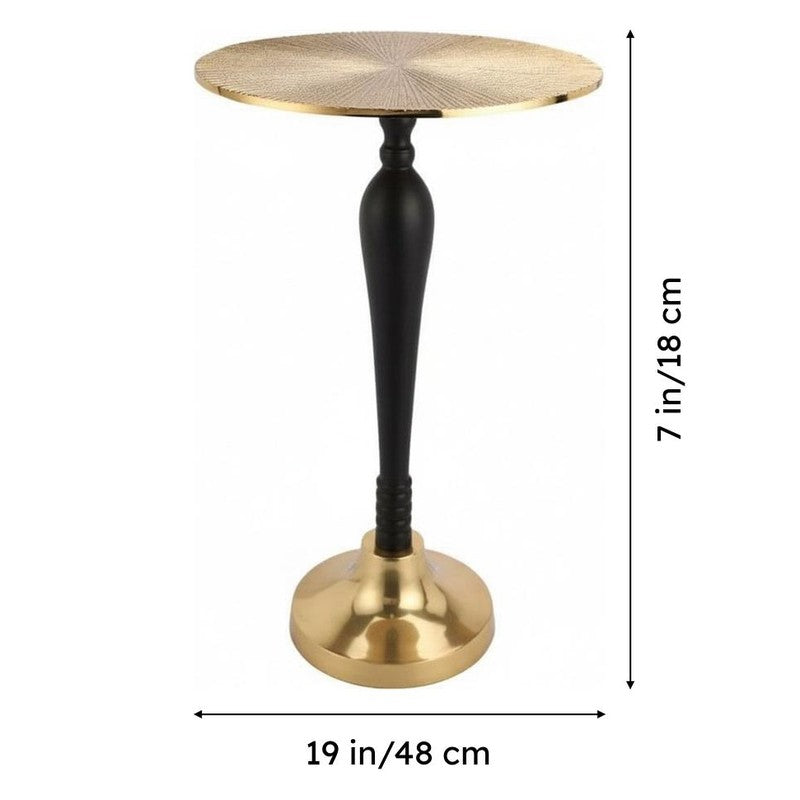 Araban Accent Table - Black & Gold media 6