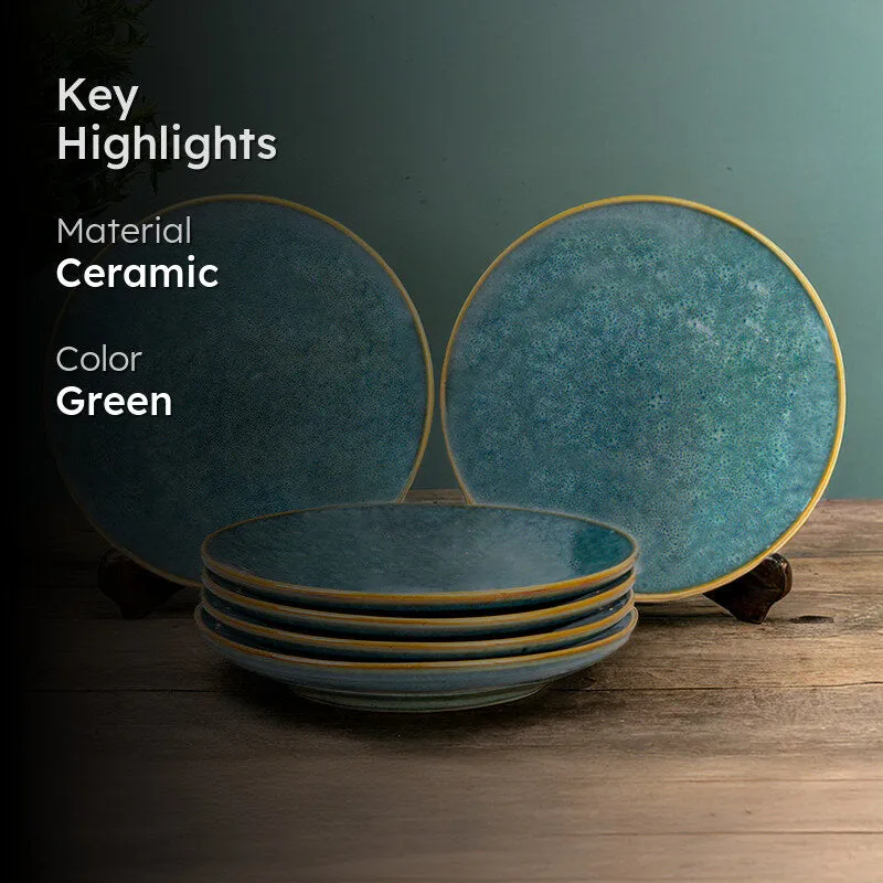 Careina Ceramic Dinner Plate - Set Of Six media 2