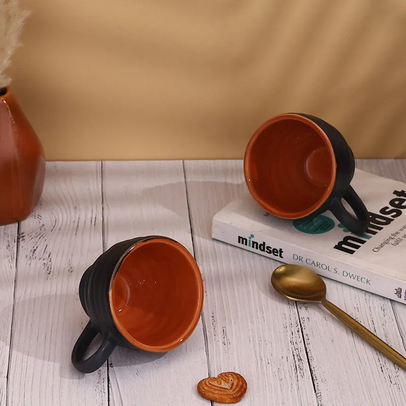 Constanza Ceramic Tea Cup (150 mL)/Black) media 5