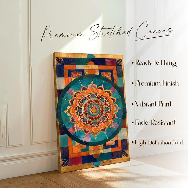 Emerald Mandala Wall Art Without Frame media 5