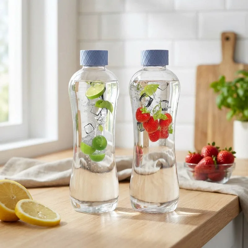 Rioware Quiet Flow Water Bottle (Green, Blue, 1000 mL Each) - Set Of Two media 1
