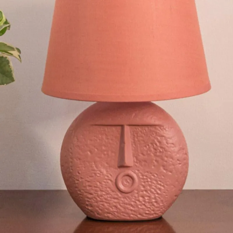 Pout Face Ceramic Table Lamp - Pink media 5