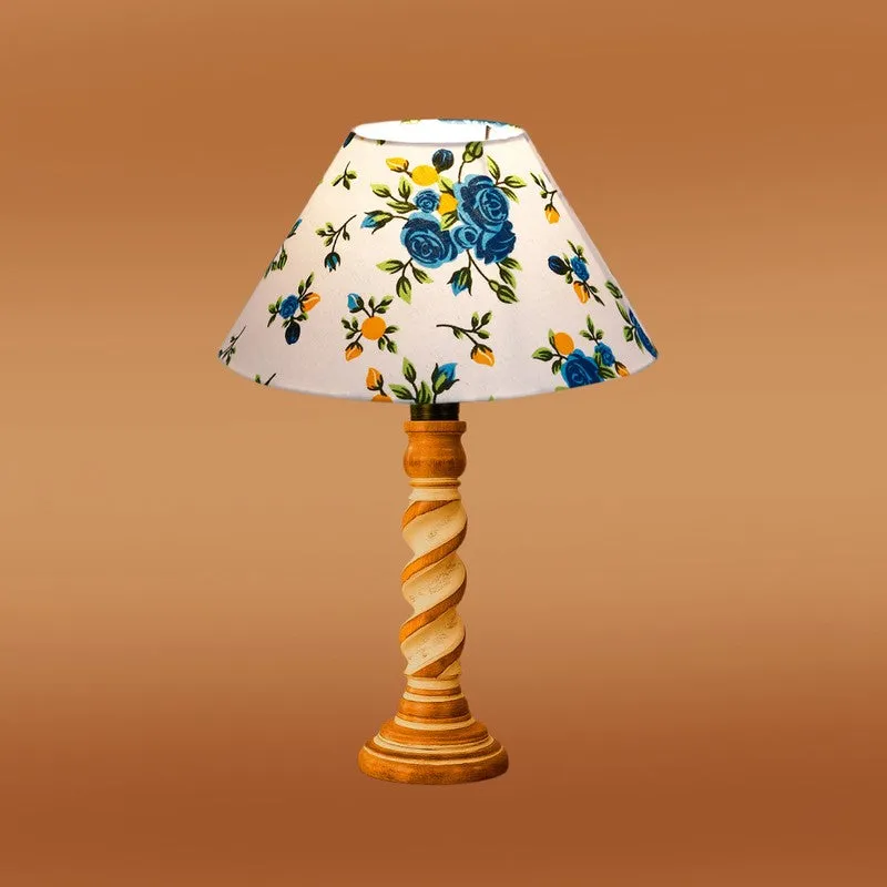 Modera Elyn Floral Wooden Table Lamp - Multicolor media 6