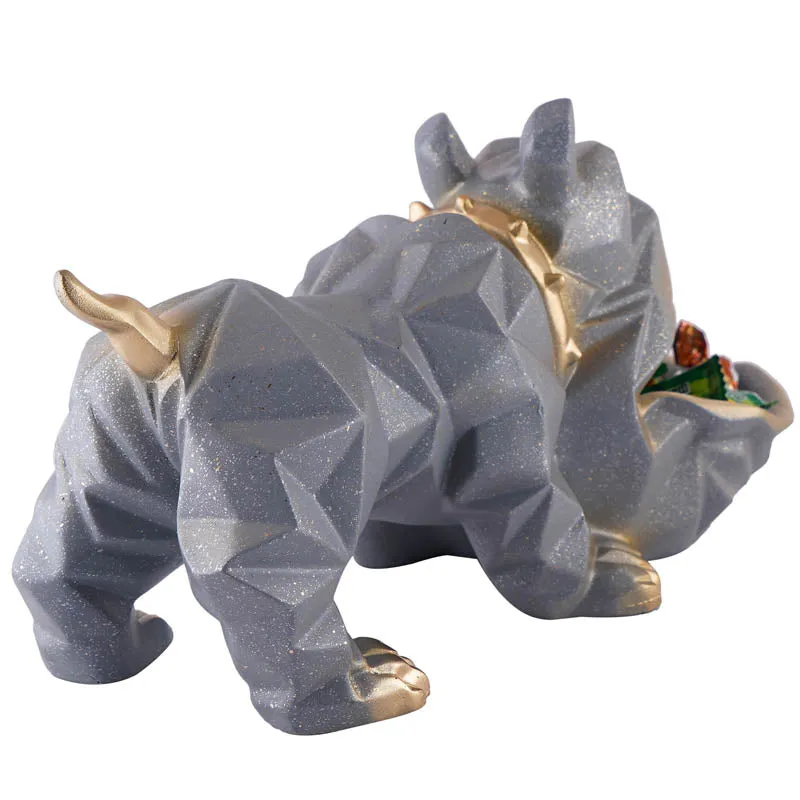 Mr Barkley Painted Polyresin Showpiece - Grey media 5