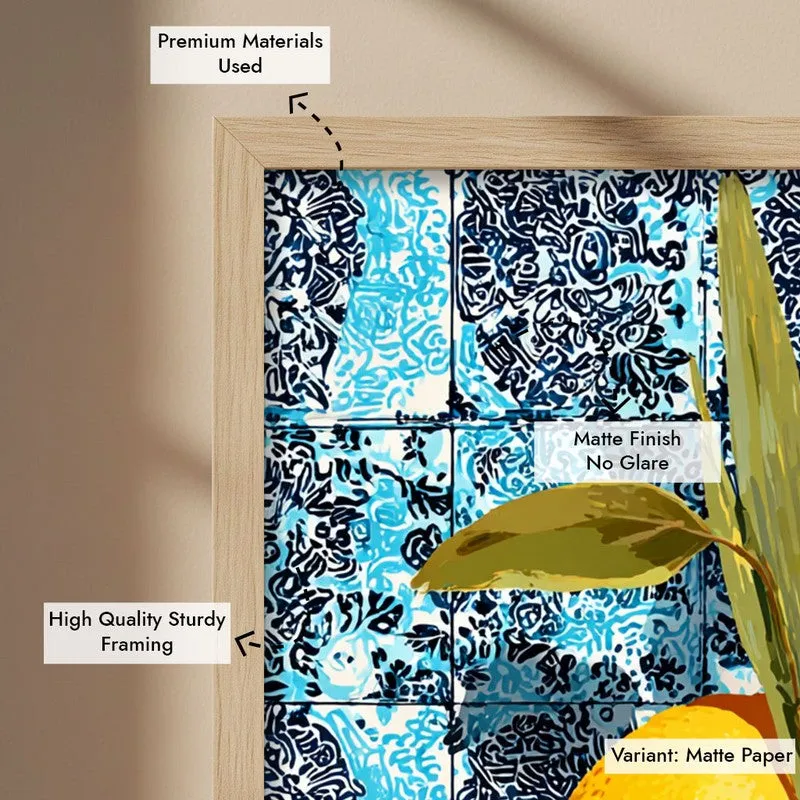Vitamin Glow Canvas Wall Painting - Brown Frame media 7
