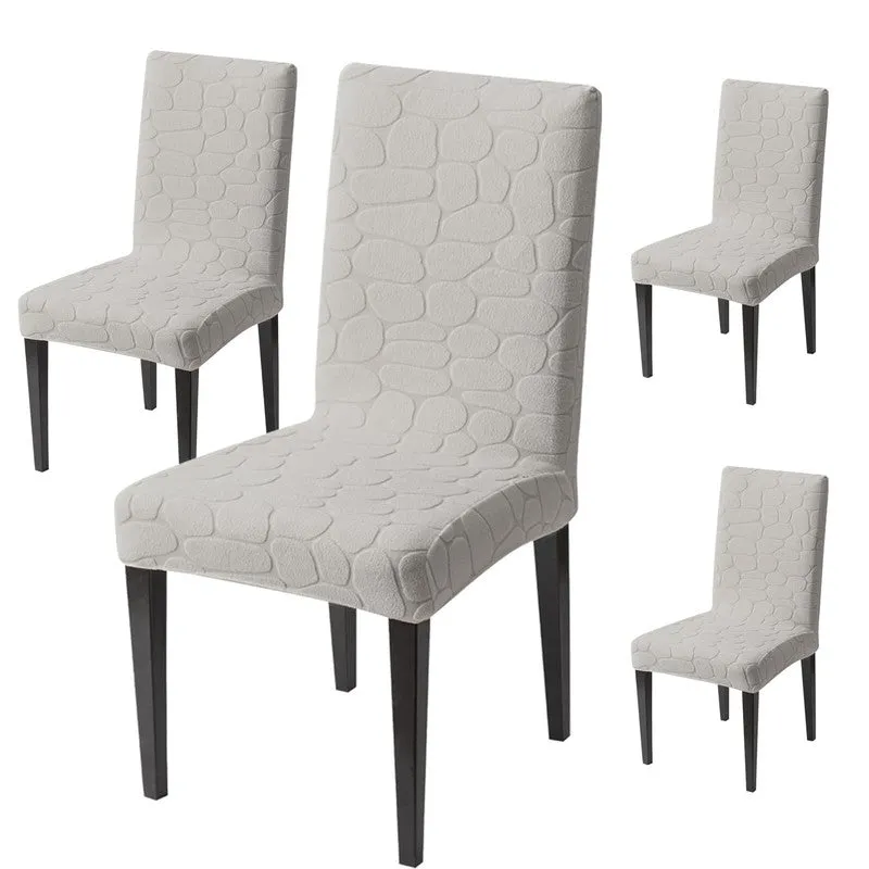 Elvra Classic Chair Cover(Grey) - Set Of Four media 3
