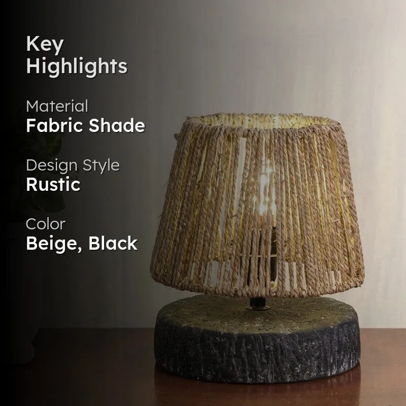 Nordic Nesta Fabric Table Lamp - Beige,Black media 2