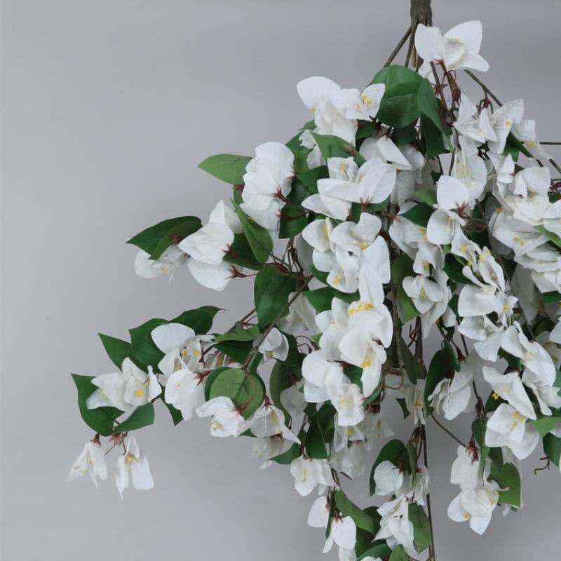 Faux Bougainville Vine Bunch - White media 3