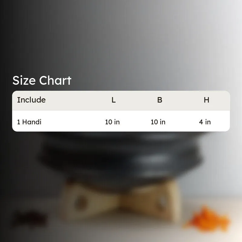 Hirang Clay Pot Black 2000 mL / 9 Inches media 5