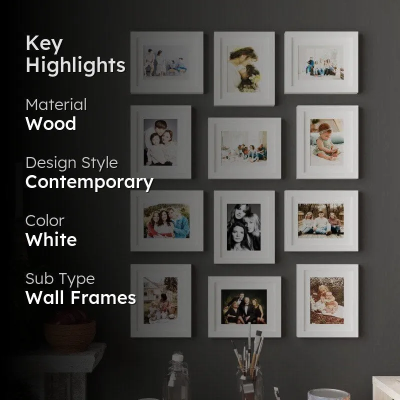 Memory Mood Photo Frame (White) - Set Of Twelve media 2