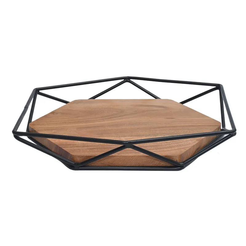 Nidara Geometric Platter - Black media 3