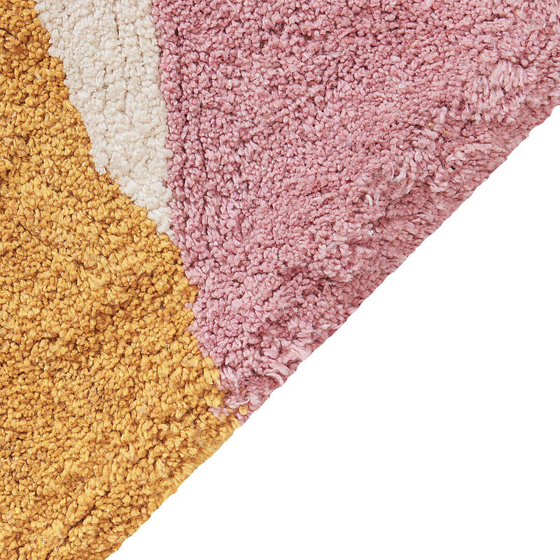 Abstracta Tufted Cotton Area Rug - Pink,Maroon media 4