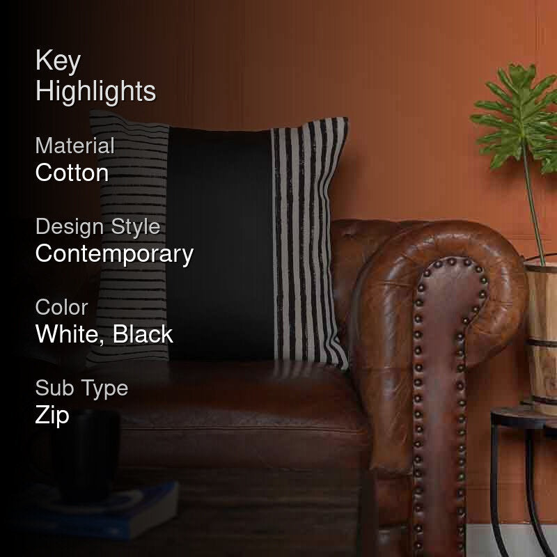 Stripe Life Cushion Cover media 2