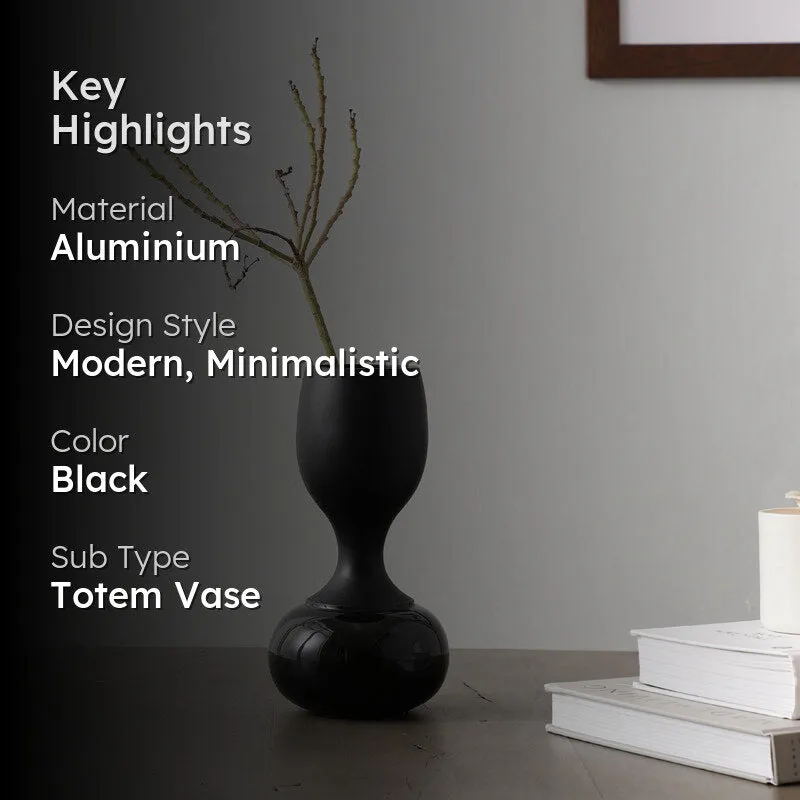 Blaise Enamel Vase - Black media 2