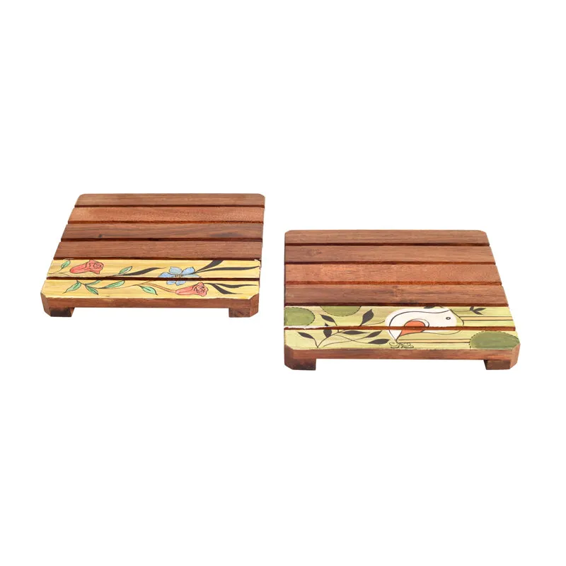 Ethnik Art Wood Coaster - Set Of Two media 6