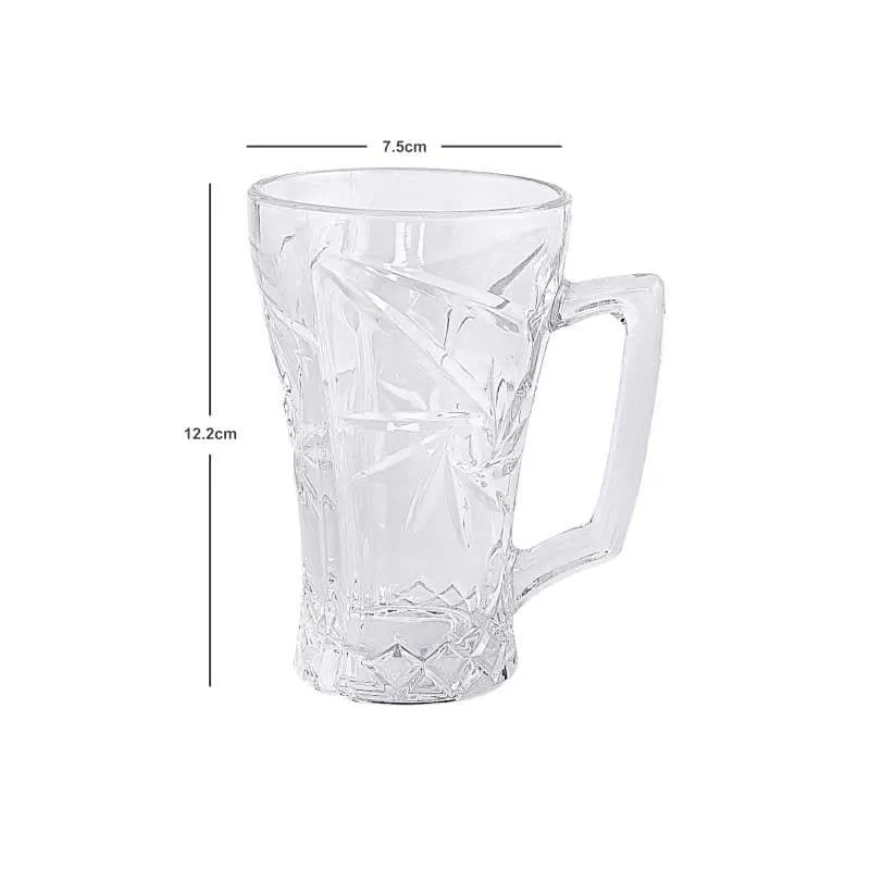 Spirox Glass Coffee Mug (250 mL Each) - Set of Four media 5