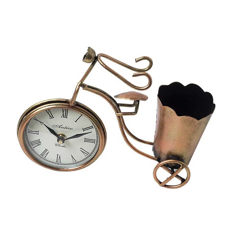 Bicycle Clock With Stationery Holder Cum Clock media 7
