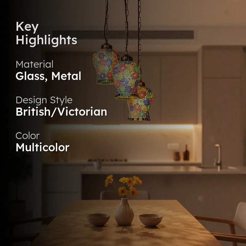 Coloraura Glow Glass Ceiling Lamp - Multicolor media 2