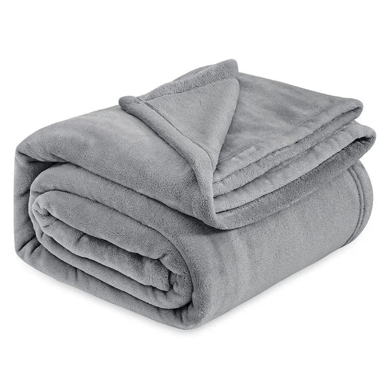 Soft Elite Blanket(Grey) - 220 GSM media 4