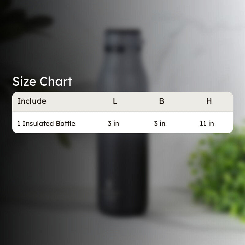 Juno Sip Hot & Cold Thermos Water Bottle (Black & Grey) - 750 mL media 7