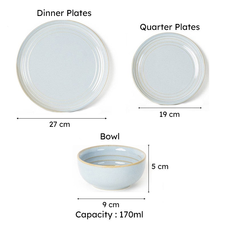 Estia Dinner Set (Artic Blue) - 12 Piece Set media 8