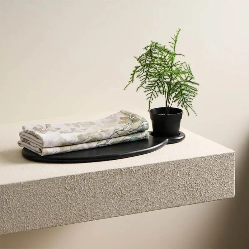 Autum Tune Bamboo Terry Hand Towel - Set Of Two media 1