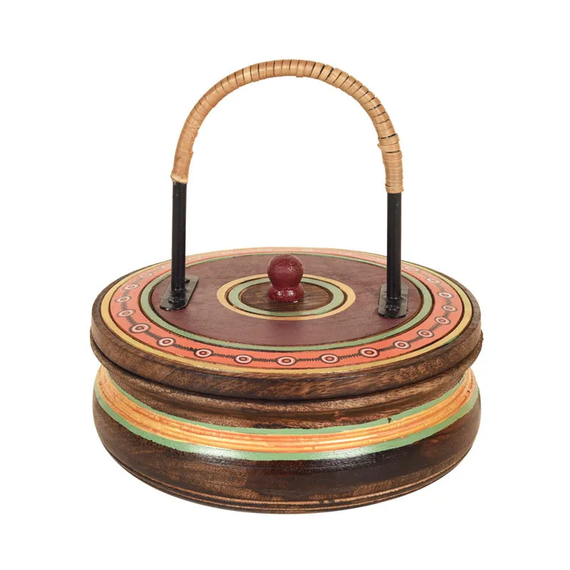 Bhrithi Handcrafted Wood Casserole media 3