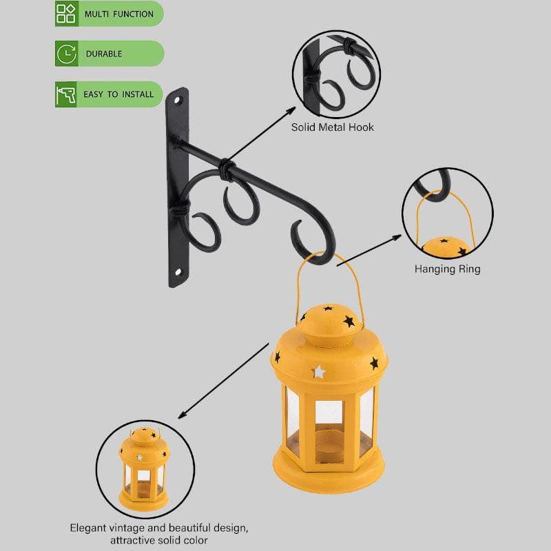 Lovestruck Lantern Tealight Candle Holder (Yellow) -  Set Of Two media 6