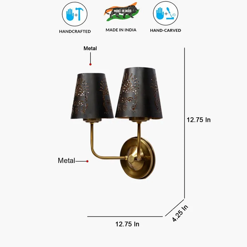 AuraCut Face Duo Metal Wall Lamp media 8