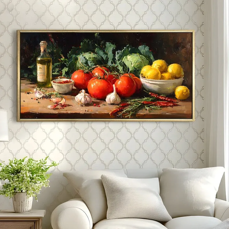 Mediterranean Quiet Canvas Wall Painting With Frame media 4