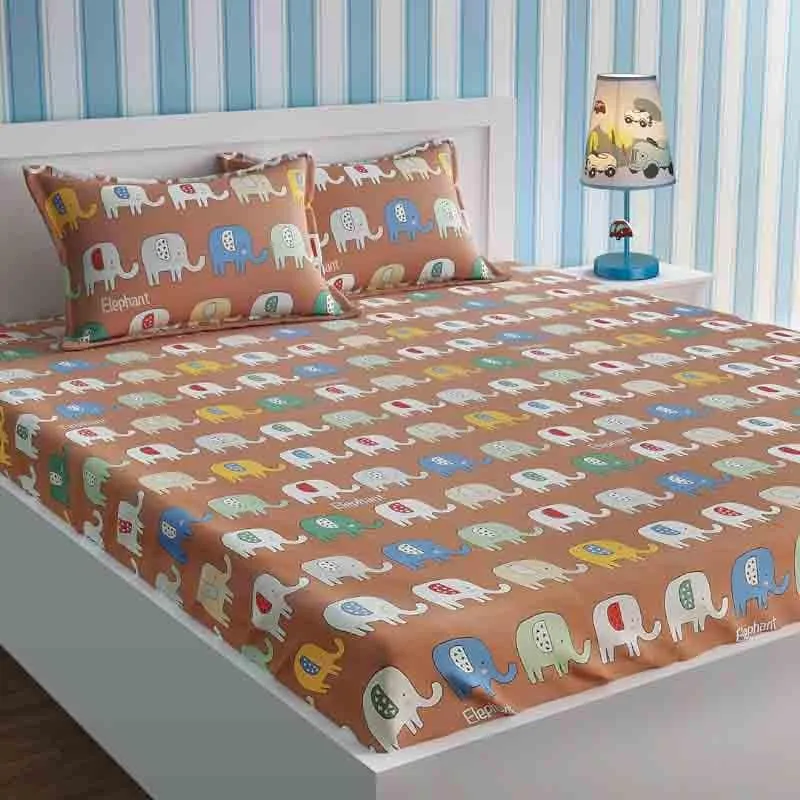 The Elephanzone Cotton Bedsheet - 210 TC media 3