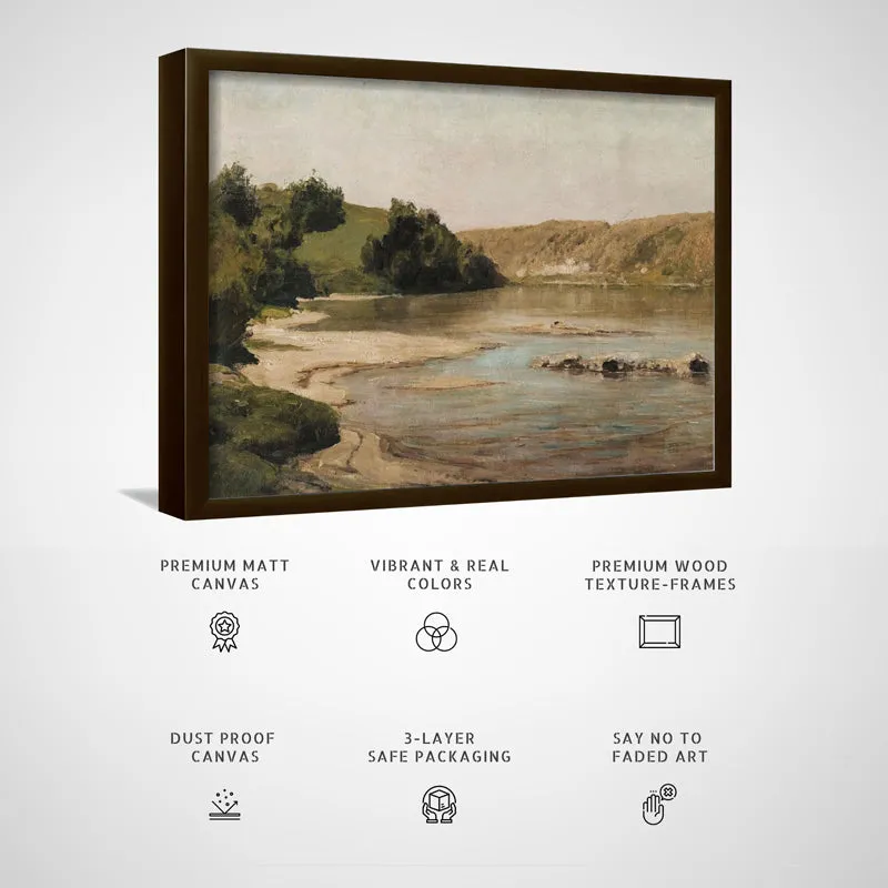 Watering Hole Wood Wall Art With Frame - Black media 5