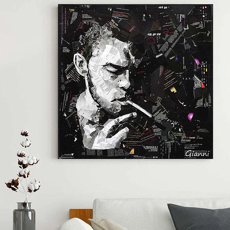 Smoke Ponder Canvas Wall Painting media 2