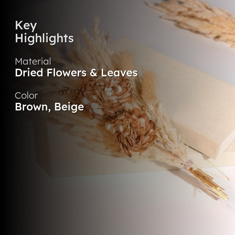 Floral Delight Dried Flower Bunch - Brown media 2