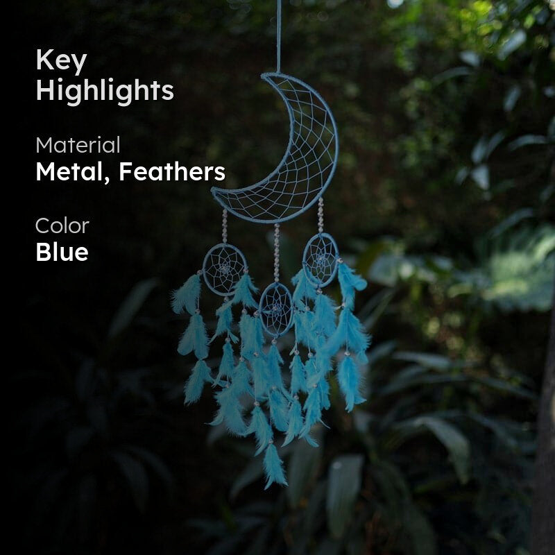 Luna Beam Dreamcatcher With Light - Light Blue media 2