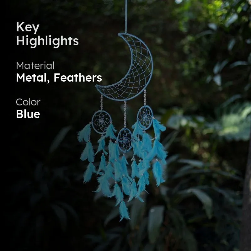 Luna Beam Dreamcatcher With Light - Light Blue media 2