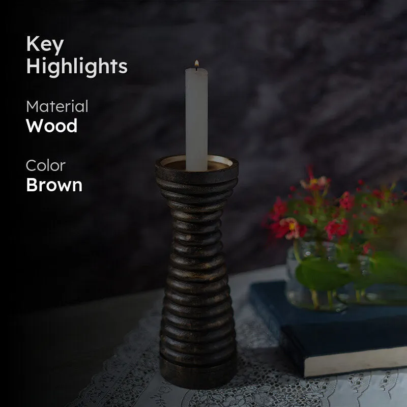 Venero Ribbed Candle Holder media 2