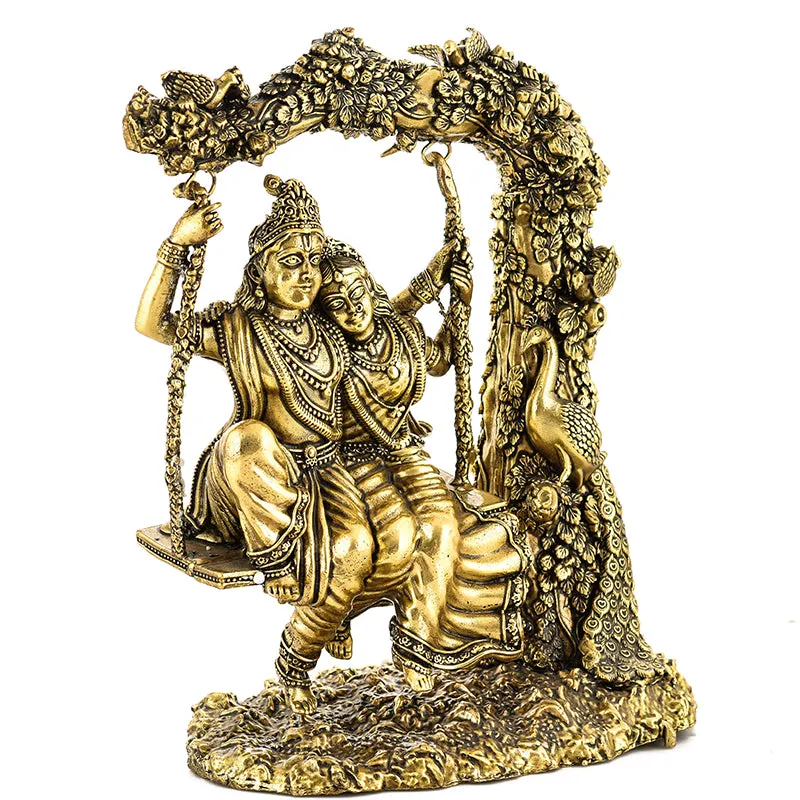 Divine Vrindavana Krishna Brass Idol media 4