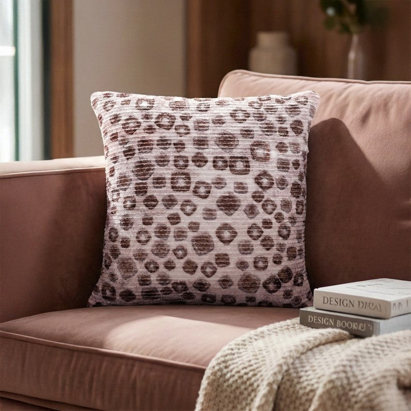 PixelMosaic Cushion Cover - Brown