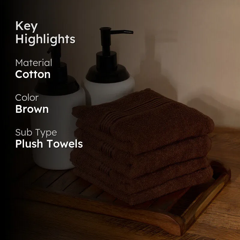 Bodil Face Towel (Brown) - Set Of Four media 2