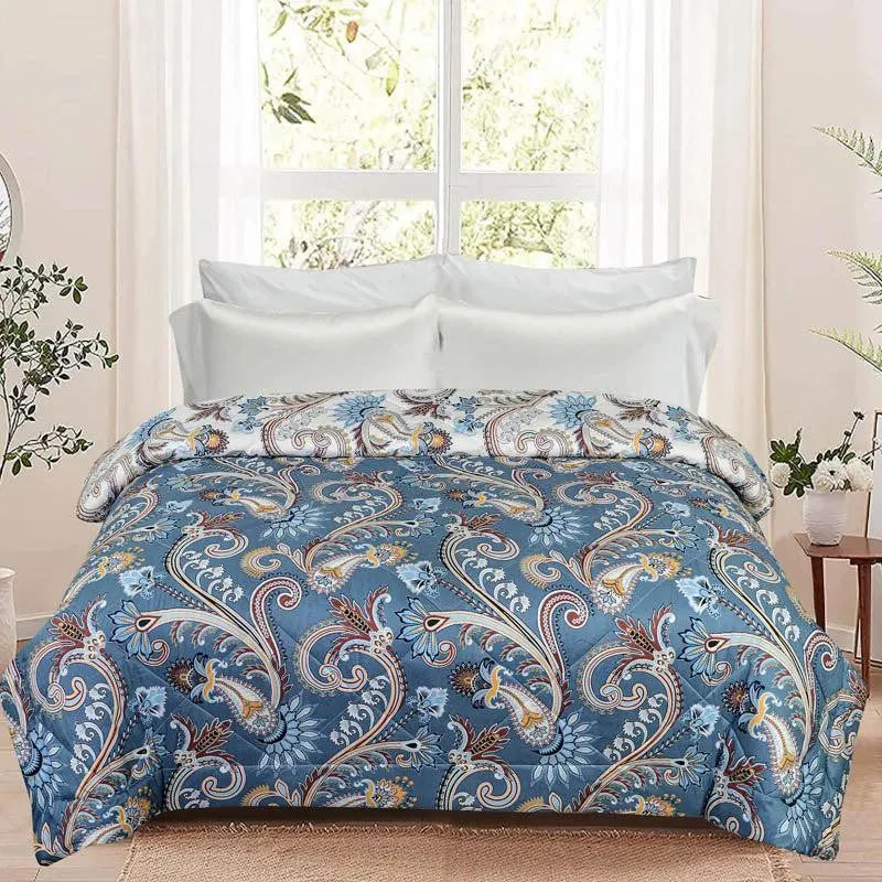 Galo Floral Cotton Reversible Comforter - 220 GSM media 1