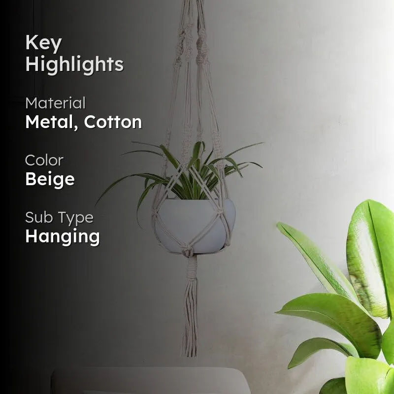 Aylin Small Macrame Plant Hanger media 2