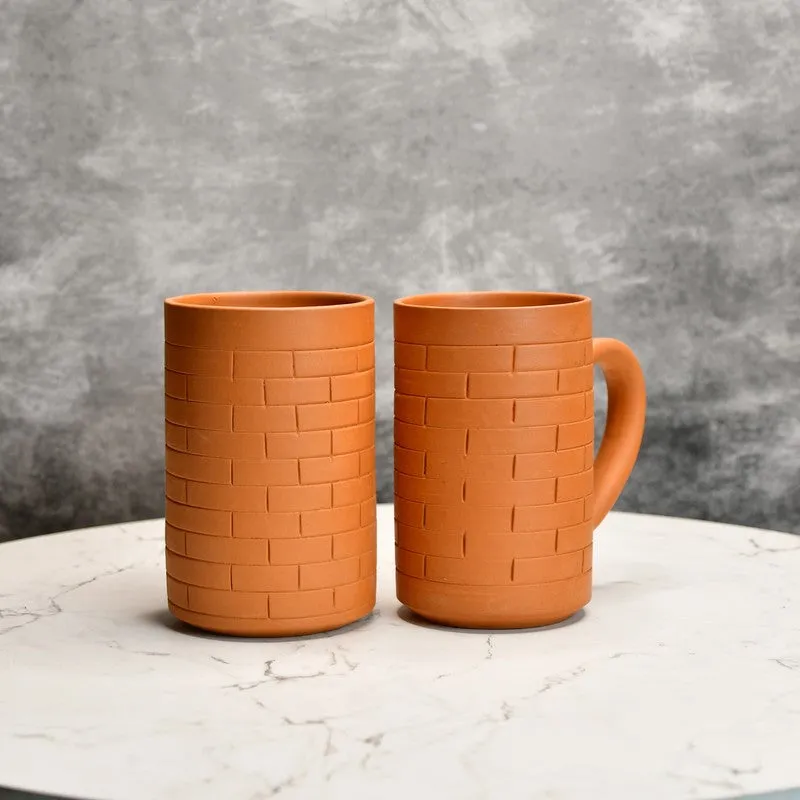 Heritage Terracotta Coffee Mug (600 mL Each) - Set Of Two media 1
