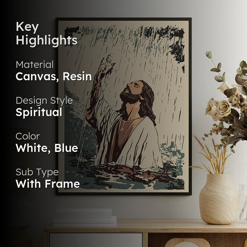 Miracle Of Christ Wall Art With Resin Frame media 2