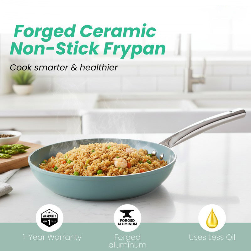 Salford Cookvyn Ceramic  Frying Pan With Lid - 1800 mL/9 Inch media 4